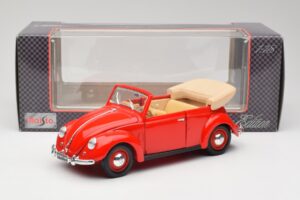 Volkswagen Kabriolets Ruby Sarkans Maisto 1:18 32826 Metāls — attēls 8 no 8