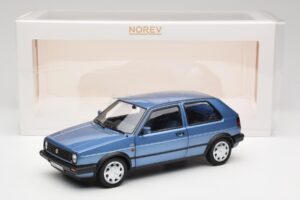 Volkswagen Golf Mk2 10 Million Star Zils Metaliks Norev 1:18 188562 Metāls — attēls 8 no 8
