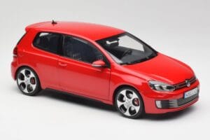 Volkswagen Golf Mk6 GTI Tornado Sarkans Norev 1:18 5K3099302Y3D Metāls — attēls 6 no 8
