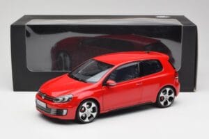 Volkswagen Golf Mk6 GTI Tornado Sarkans Norev 1:18 5K3099302Y3D Metāls — attēls 8 no 8
