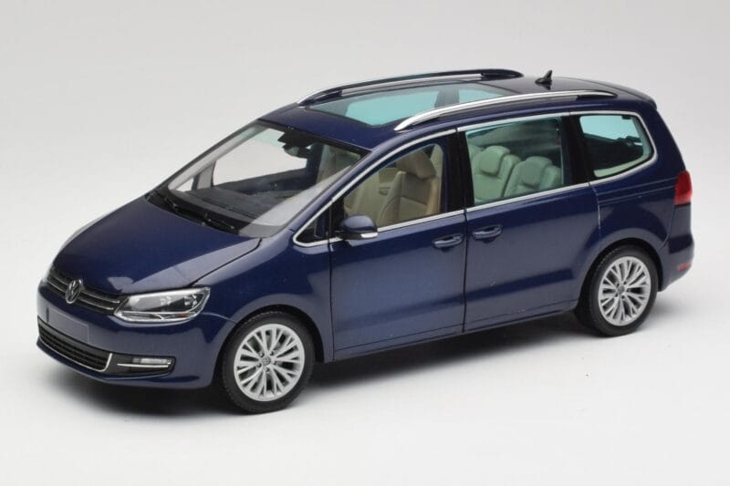 Volkswagen Sharan 7N Shadow Zils Metaliks Minichamps 1:18 110051100 Metāls