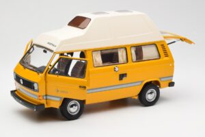 Volkswagen T3 Joker Kempinga Autobuss Schuco 1:18 450038500 Metāls — attēls 2 no 8