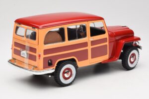 Willys Jeep Station Wagon Sarkans Road Signature 1:18 92858 Metāls — attēls 3 no 8