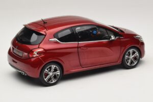 Peugeot 208 GTI Rubis Red Norev 1:18 184700 Metāls — attēls 3 no 8