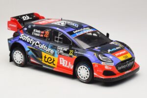 Ford Puma Rally1 #22 M. Sesks / R. Francis Rally Sweden 2025 IXO 1:18 18RMC240 Metāls — attēls 4 no 6