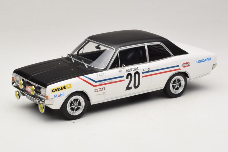 Opel Commodore A #20 H. Greder / P. Pagani Rally Monte Carlo 1971 MCG 1:18 MCG18561R Metāls
