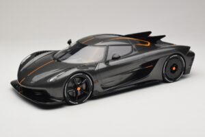 Koenigsegg Jesko Absolut 0-400-0 km/h Rekords Graphite Grey GT Spirit 1:12 GT575 Sveķi