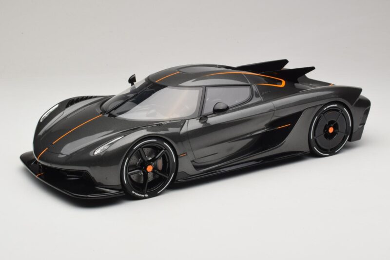 Koenigsegg Jesko Absolut 0-400-0 km/h Rekords Graphite Grey GT Spirit 1:12 GT575 Sveķi