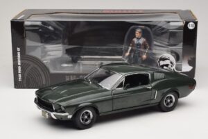 Ford Mustang GT Bullitt ar Steve McQueen Figūriņu Greenlight 1:18 12885 Metāls — attēls 8 no 8