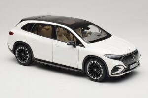 Mercedes EQS SUV X296 Manufaktur Diamond White NZG 1:18 B66960590 Metāls — attēls 6 no 8