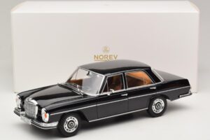 Mercedes 280 SE W108 Melns Norev 1:18 183360 Metāls — attēls 8 no 8