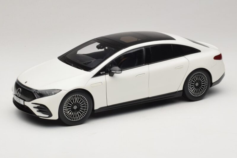 Mercedes EQS V297 Manufaktur Opalite White NZG 1:18 B66961049 Metāls