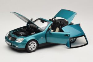 Mercedes SLK R170 Vivianite Green Norev 1:18 183021 Metāls — attēls 2 no 10