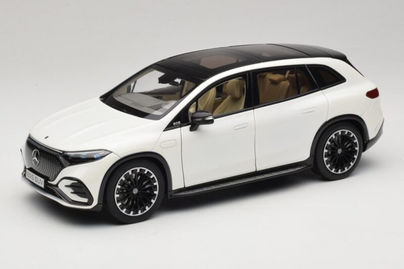 Mercedes EQS SUV X296 Manufaktur Diamond White NZG 1:18 B66960590 Metāls