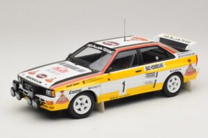 Audi Quattro #1 W. Rohrl / C. Geistdorfer Rally Monte Carlo Winner 1984 Minichamps 1:18 A5-5894 Metāls