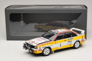 Audi Quattro #1 W. Rohrl / C. Geistdorfer Rally Monte Carlo Winner 1984 Minichamps 1:18 A5-5894 Metāls — attēls 6 no 6