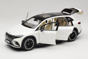 Mercedes EQS SUV X296 Manufaktur Diamond White NZG 1:18 B66960590 Metāls — attēls 2 no 8