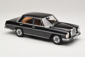 Mercedes 280 SE W108 Melns Norev 1:18 183360 Metāls — attēls 6 no 8