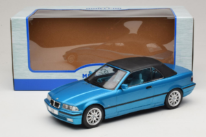 BMW 3 Series E36 Kabriolets Zils Metālisks MCG 1:18 MCG18319 Metāls — attēls 7 no 7