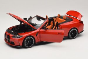 BMW M4 G83 Kabriolets Red Metallic Minichamps 1:18 110021030 Metāls — attēls 2 no 8
