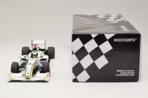 Brawn GP BGP001 #22 J. Button Singapore GP 2009 Minichamps 1:18 180090222 Sveķi — attēls 6 no 7