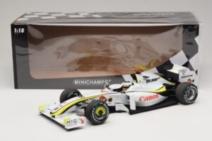 Brawn GP BGP001 #22 J. Button Singapore GP 2009 Minichamps 1:18 180090222 Sveķi — attēls 7 no 7