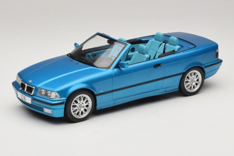 BMW 3 Series E36 Kabriolets Zils Metālisks MCG 1:18 MCG18319 Metāls