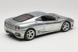 Ferrari 360 Modena Hroma Sudrabs Hot Wheels 1:18 27774 Metāls — attēls 3 no 8