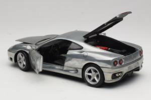 Ferrari 360 Modena Hroma Sudrabs Hot Wheels 1:18 27774 Metāls — attēls 5 no 8