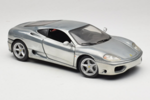 Ferrari 360 Modena Hroma Sudrabs Hot Wheels 1:18 27774 Metāls — attēls 6 no 8
