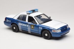 Ford Crown Victoria Police Interceptor The Walking Dead Greenlight 1:18 12957 Metāls — attēls 4 no 6