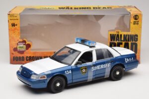 Ford Crown Victoria Police Interceptor The Walking Dead Greenlight 1:18 12957 Metāls — attēls 6 no 6