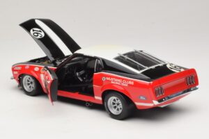 Ford Mustang Boss 302 #16 Bud Moore Engineering G. Follmer Trans-Am 1969 OEM 1:18 FORD006 Metāls — attēls 5 no 8