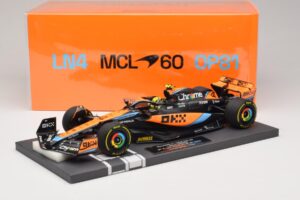 McLaren MCL60 #4 L. Norris 2nd Place Hungarian GP 2023 Minichamps 1:18 537233004 Sveķi — attēls 7 no 7