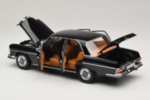 Mercedes 280 SE W108 Melns Norev 1:18 183360 Metāls — attēls 5 no 8