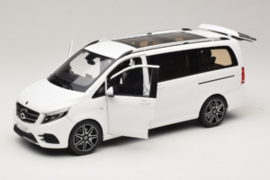 Mercedes V-Class W447 AMG Line Balts Norev 1:18 183876 Metāls — attēls 2 no 8