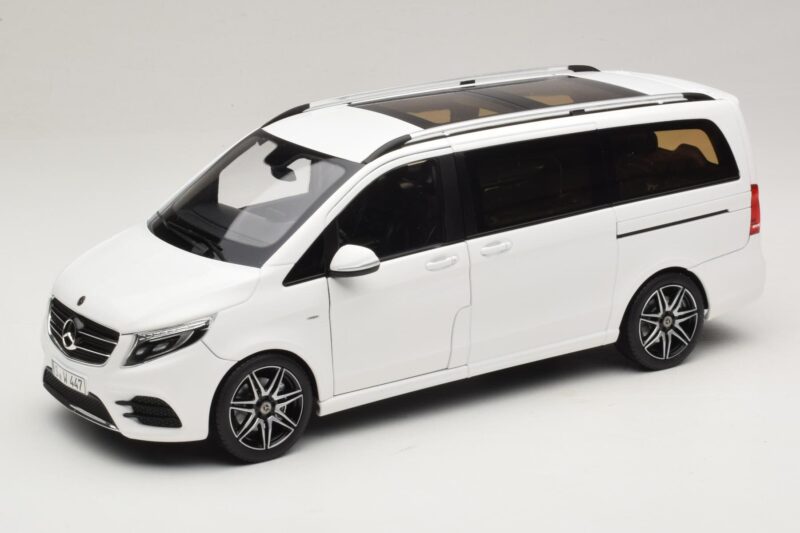 Mercedes V-Class W447 AMG Line Balts Norev 1:18 183876 Metāls