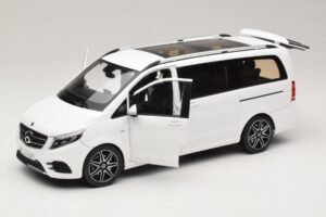 Mercedes V-Class W447 AMG Line Balts Norev 1:18 183876 Metāls — attēls 2 no 8