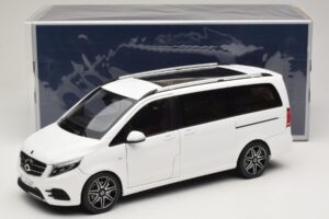 Mercedes V-Class W447 AMG Line Balts Norev 1:18 183876 Metāls — attēls 8 no 8