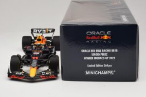 Oracle Red Bull Racing RB18 S. Perez Winner Monaco GP 2022 Minichamps 1:18 110220711 Sveķi — attēls 6 no 7