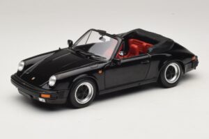 Porsche 911 3.2 Carrera Kabriolets Melns Minichamps 1:18 100063035 Metāls