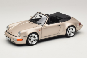Porsche 911 964 Turbo Look Kabriolets Zermatt Silver Norev 1:18 187140 Metāls