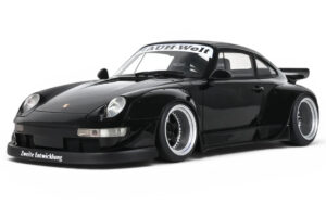 Porsche 911 993 RWB Melns GT Spirit 1:18 GT587 Sveķi