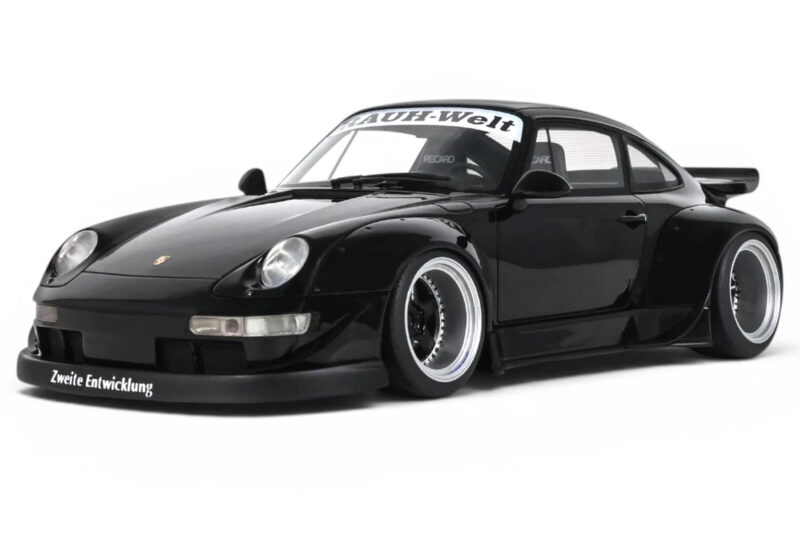 Porsche 911 993 RWB Melns GT Spirit 1:18 GT587 Sveķi