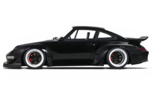 Porsche 911 993 RWB Melns GT Spirit 1:18 GT587 Sveķi — attēls 3 no 5