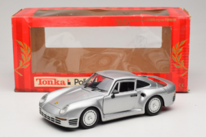 Porsche 959 Sudrabs Tonka 1:18 22213 Metāls — attēls 8 no 8