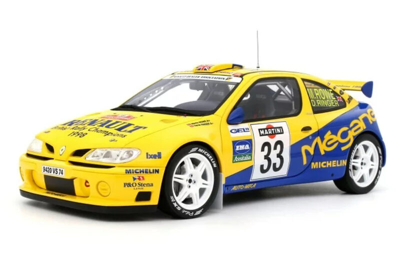 Renault Megane Maxi #33 P. Bugalski / J-P. Chiaroni Rally Sanremo 1998 Otto 1:18 OT1195 Sveķi