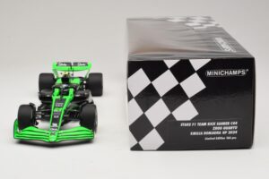 Stake Kick Sauber C44 G. Zhou Emilia Romagna GP 2024 Minichamps 1:18 117240124 Sveķi — attēls 6 no 7