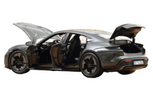 Porsche Taycan Turbo S Slate Grey Neo Norev 1:18 187654 Metāls — attēls 2 no 5