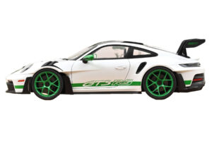 Porsche 911 992 GT3 RS Tribute to Carrera RS Balts Python Green Norev 1:12 127535 Metāls — attēls 3 no 4